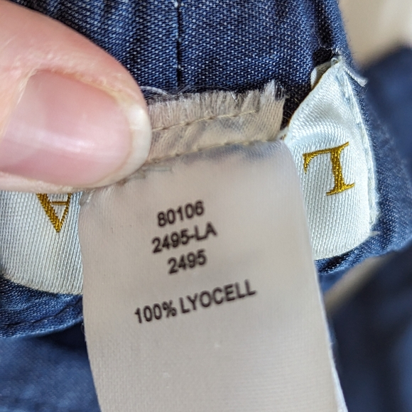 Laura Linen look flowy Lyocell  pants size M - Picture 4 of 5